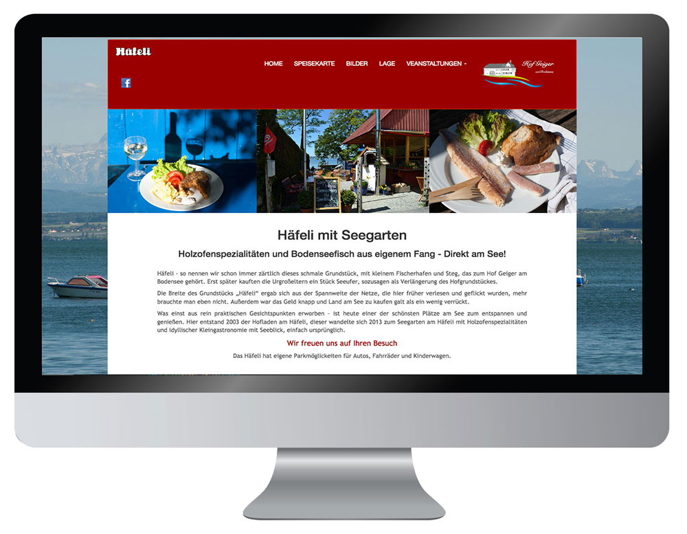 Webdesign Dienst Überlingen - Projekt Website Häfeli Unteruhldingen