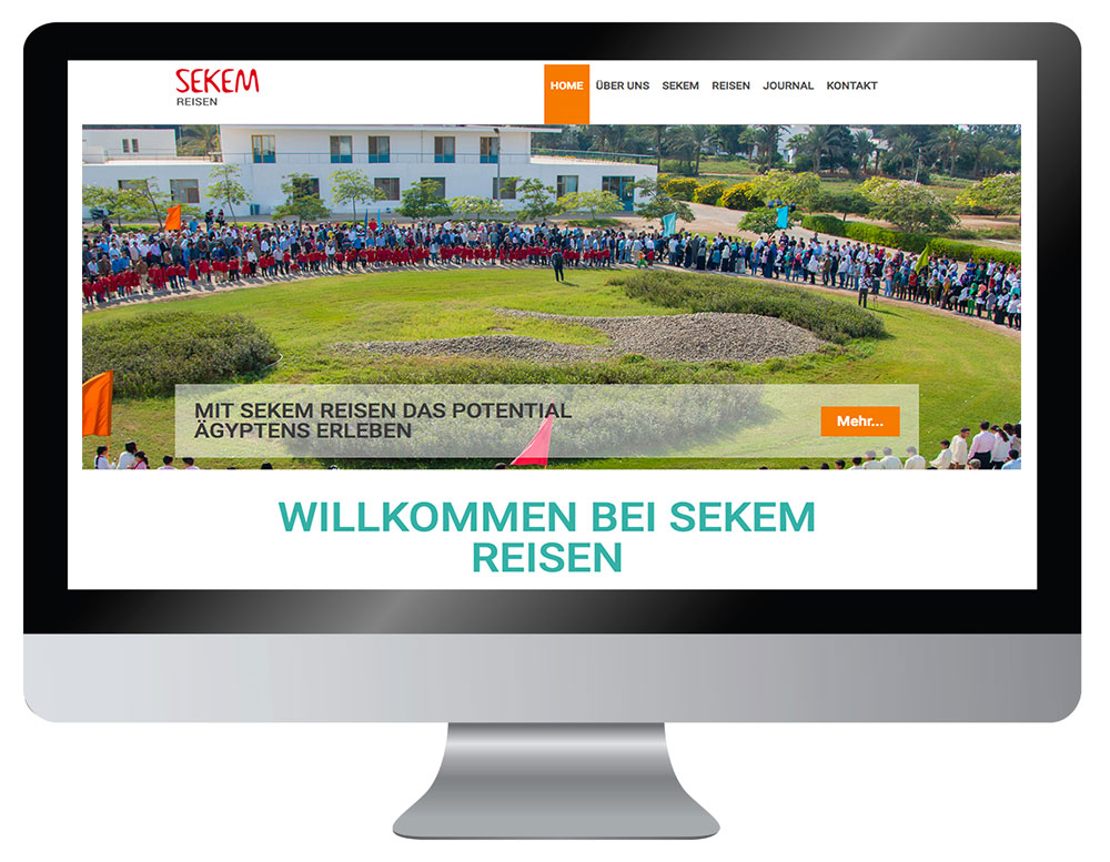 Webdesign Dienst Überlingen, Website Sekem Reisen