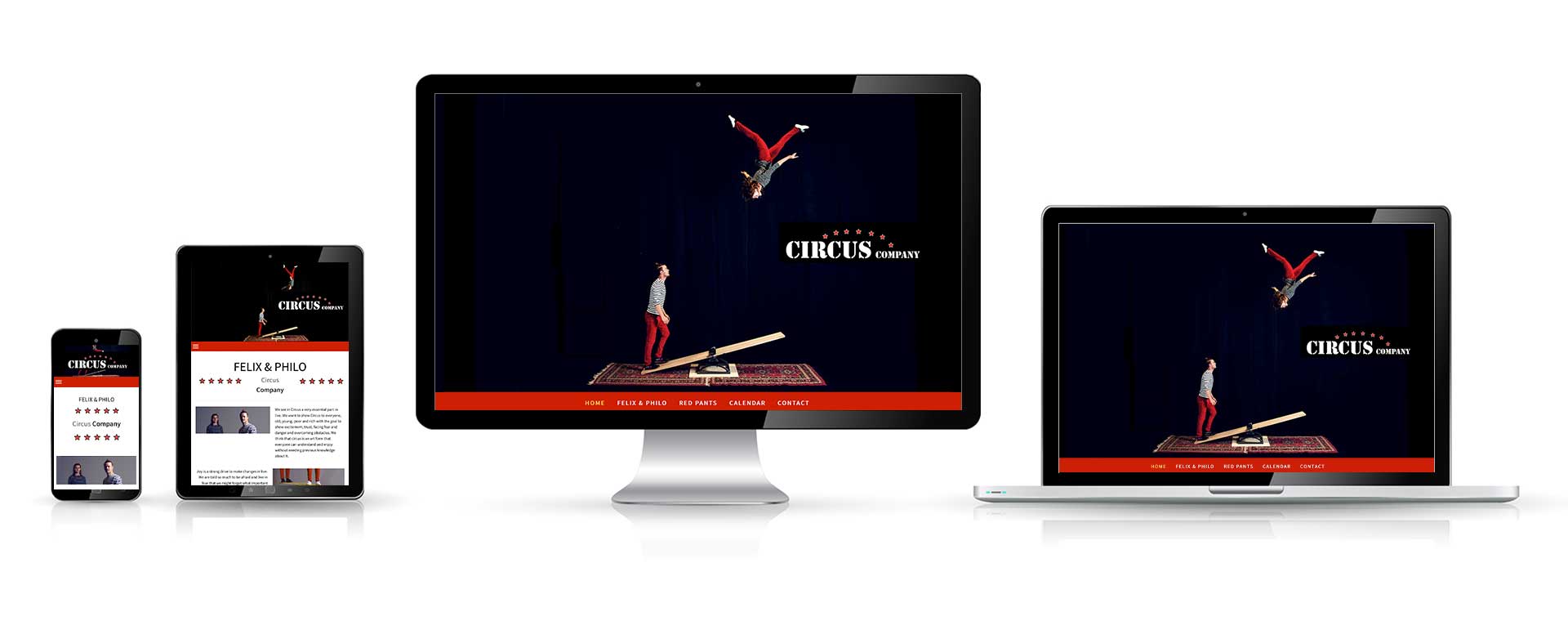 Webdesign Dienst Überlingen, Projekt Circus Company